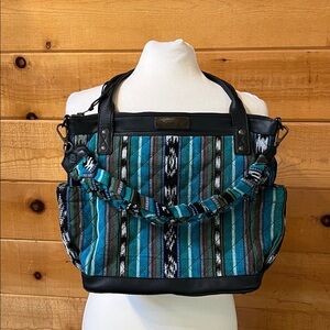 Nena & Co Havana Nights Blue quilted bag with additional straps & wallet